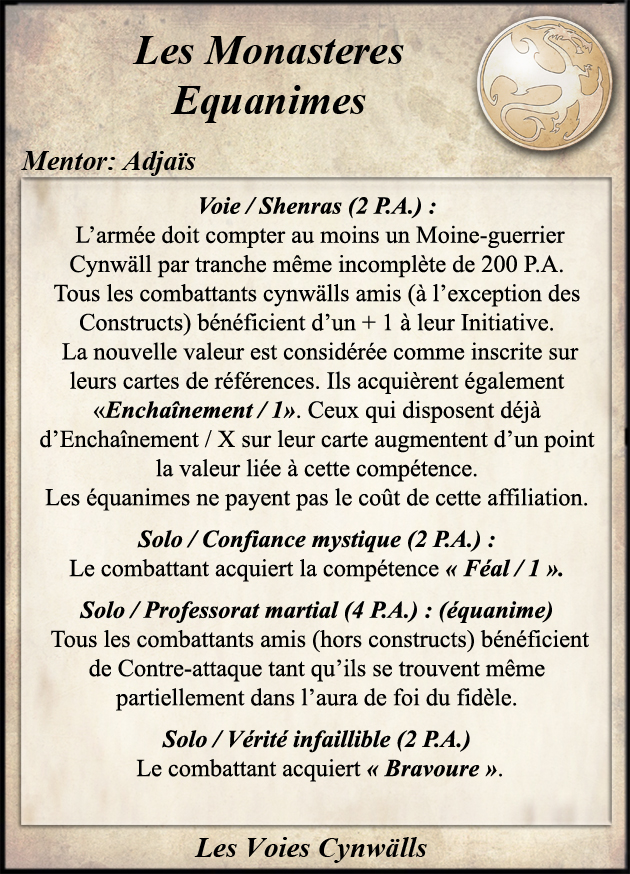 Monastères Équanimes